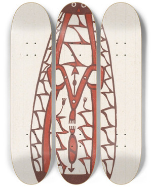 Triptych art skateboard deck of Reijer Stolk Schild_2 by Reijer Stolk (1896-1945) Triptych art skateboard deck of Reijer Stolk Schild_2 by Reijer Stolk (1896-1945)