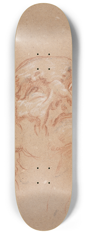 Francesco Lorenzi - Verona Sketchbook: Male head (page 31) 8.25 inch art skate deck