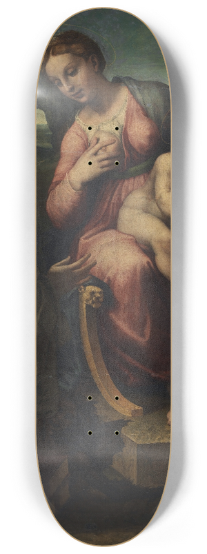 Francesco Menzocchi - The Madonna and Child with Saints 8.25 inch art skate deck