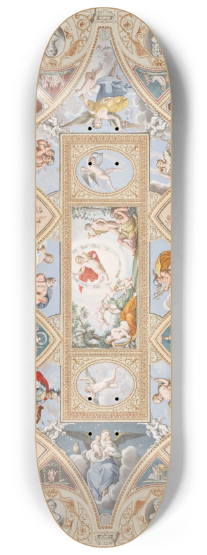 Francesco Pannini - Das Deckengemlde von Francesco Albani im Palazzo Verospi in Rom 8.25 inch art skate deck