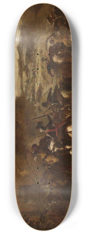 Francesco Simonini - A battle scene 8.25 inch art skate deck