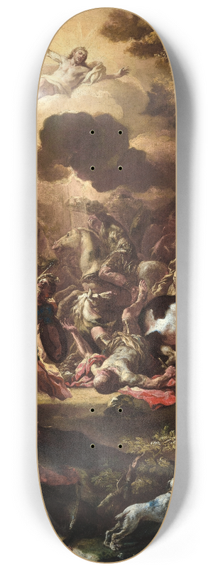 Francesco Solimena - The Conversion of Saul 8.25 inch art skate deck