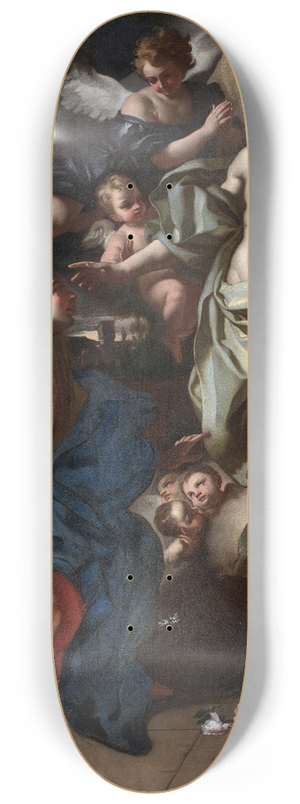 Francesco Solimena - The Risen Christ Appearing to the Virgin 8.25 inch art skate deck