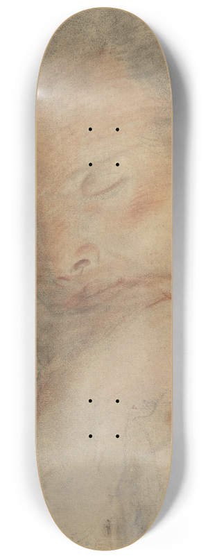 Francesco Vanni - Head of a Man with Closed Eyes 8.25 inch art skate deck Francesco Vanni - Head of a Man with Closed Eyes 8.25 inch art skate deck