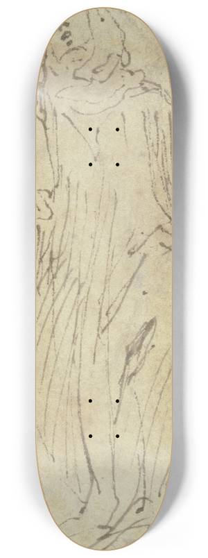 Francesco Vanni - Kneeling nun 8.25 inch art skate deck Francesco Vanni - Kneeling nun 8.25 inch art skate deck