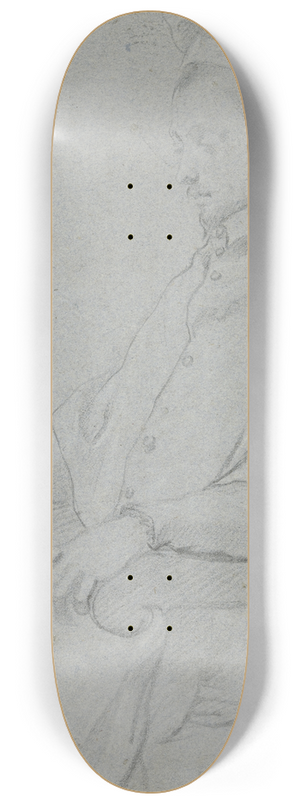 Francesco Vanni - Portrt eines sitzenden Kardinals im Profil nach links, den Blick gesenkt 8.25 inch art skate deck Francesco Vanni - Portrt eines sitzenden Kardinals im Profil nach links, den Blick gesenkt 8.25 inch art skate deck