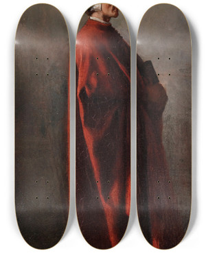 Triptych art skateboard deck of Ernest Meissonier Dante by Ernest Meissonier (1815-1891) Triptych art skateboard deck of Ernest Meissonier Dante by Ernest Meissonier (1815-1891)