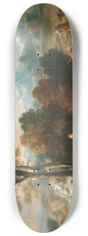 Francesco Zuccarelli - Landscape with the Rest on the Flight into Egypt 8.25 inch art skate deck