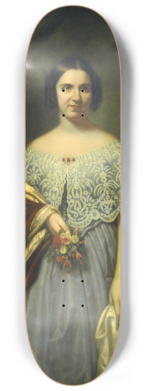 Francis Bicknell Carpenter - Lucy Tappan Bowen (Mrs. Henry C. Bowen) 8.25 inch art skate deck