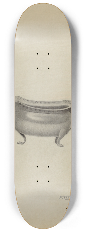 Francisco Alvarez - Silver Sauce Boat 8.25 inch art skate deck