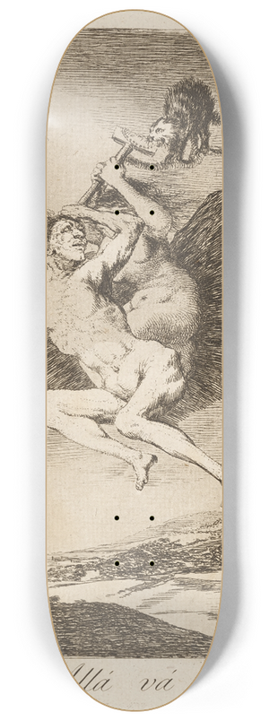 Francisco de Goya - All v eso. (There it goes.) 8.25 inch art skate deck