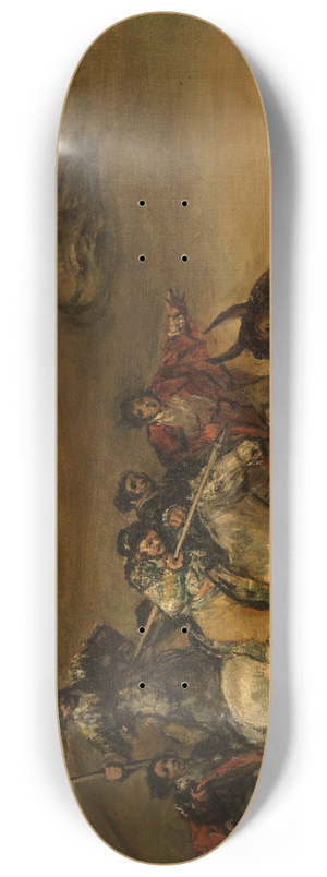Francisco de Goya - Bullfight, Suerte de Varas 8.25 inch art skate deck