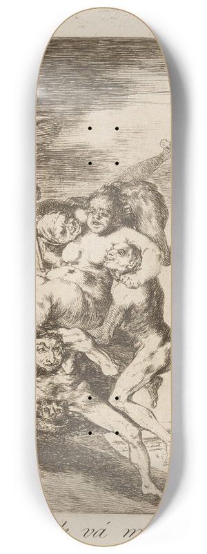 Francisco de Goya - Donde v mam (Where is mother going) 8.25 inch art skate deck