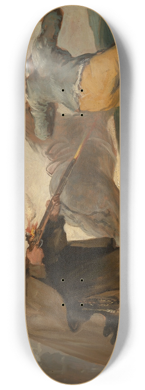 Francisco de Goya - Friar Pedro Shoots El Maragato as His Horse Runs Off 8.25 inch art skate deck