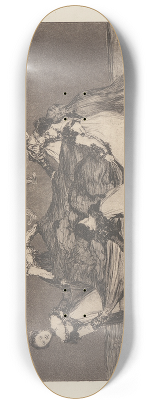 Francisco de Goya - Heavier Than a Dead Donkey (Pesa Mas Que un Burro Muerto) 8.25 inch art skate deck