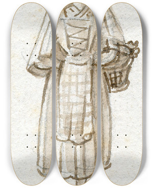 Triptych art skateboard deck of Otto Howen Spaanse Klederdracht_5 by Otto Howen (1774-1848) Triptych art skateboard deck of Otto Howen Spaanse Klederdracht_5 by Otto Howen (1774-1848)