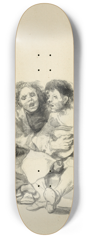 Francisco de Goya - Muy accordes (Theyre very much in harmony) 8.25 inch art skate deck
