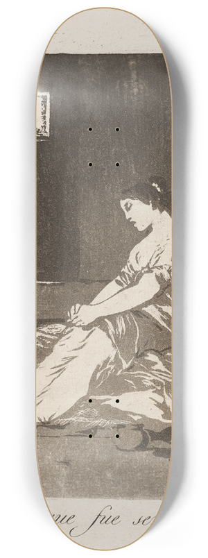 Francisco de Goya - Por que fue sensible. (Because she was susceptible.) 8.25 inch art skate deck