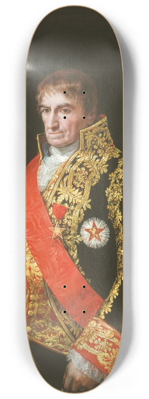 Francisco de Goya - Portrait of General Jos Manuel Romero 8.25 inch art skate deck Francisco de Goya - Portrait of General Jos Manuel Romero 8.25 inch art skate deck