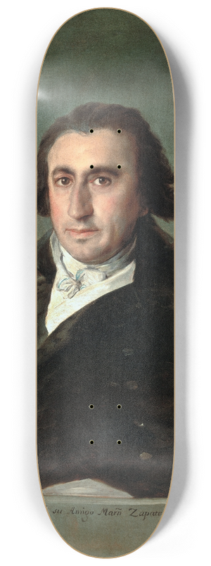 Francisco de Goya - Portrait of Martn Zapater 8.25 inch art skate deck Francisco de Goya - Portrait of Martn Zapater 8.25 inch art skate deck