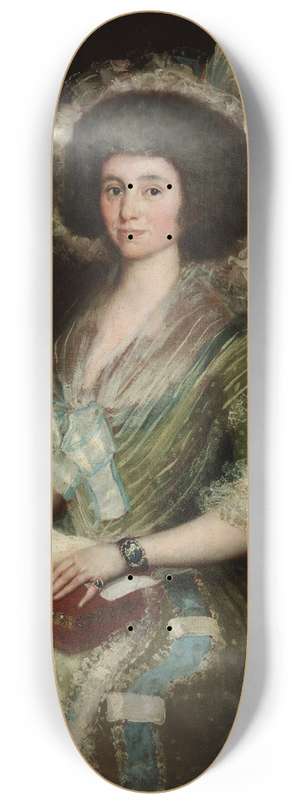 Francisco de Goya - Portrait of Senora Cen Bermudez 8.25 inch art skate deck Francisco de Goya - Portrait of Senora Cen Bermudez 8.25 inch art skate deck