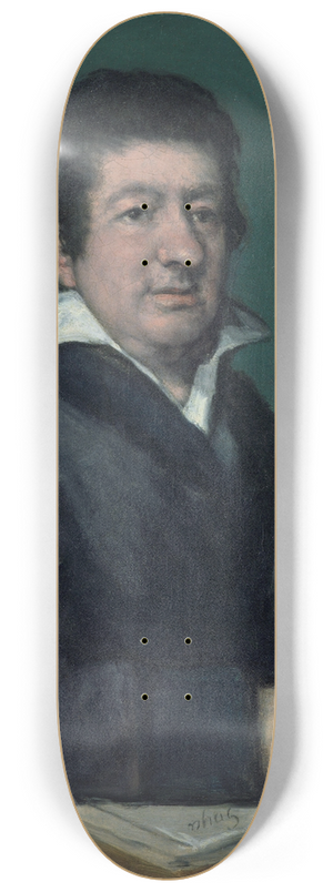 Francisco de Goya - Portrait of the Poet Moratn 8.25 inch art skate deck Francisco de Goya - Portrait of the Poet Moratn 8.25 inch art skate deck