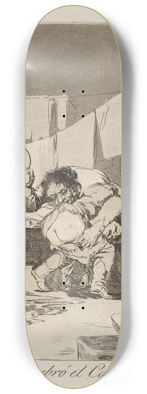 Francisco de Goya - Si quebr el Cantaro. (Yes he broke the pot.) 8.25 inch art skate deck