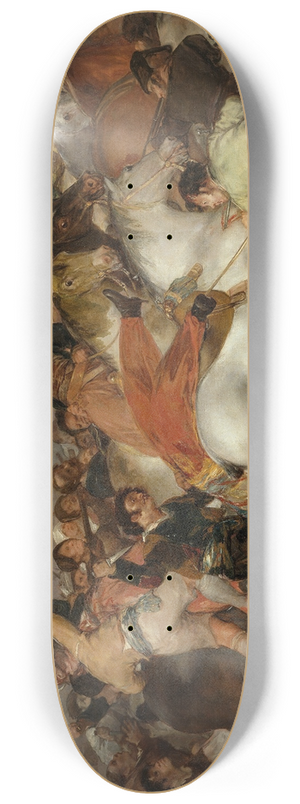 Francisco de Goya - The Charge of the Mamelukes 8.25 inch art skate deck