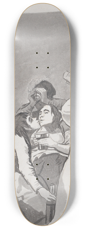 Francisco de Goya - They are getting drunk 8.25 inch art skate deck Francisco de Goya - They are getting drunk 8.25 inch art skate deck