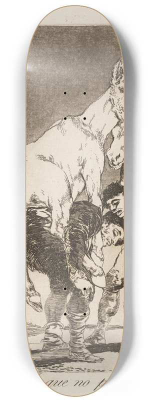 Francisco de Goya - Tu que no puedes. (Thou who canst not.) 8.25 inch art skate deck