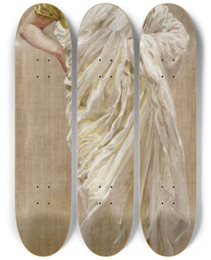 Triptych art skateboard deck of Albert Joseph Moore Study For Birds by Albert Joseph Moore (1841-1893) Triptych art skateboard deck of Albert Joseph Moore Study For Birds by Albert Joseph Moore (1841-1893)