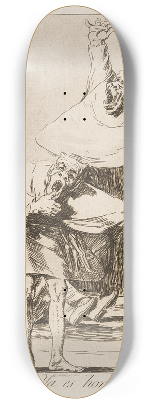 Francisco de Goya - Ya es hora. (It is time.) 8.25 inch art skate deck