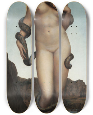Triptych art skateboard deck of Evelyn De Morgan Cadmus And Harmonia by Evelyn De Morgan (1855-1919) Triptych art skateboard deck of Evelyn De Morgan Cadmus And Harmonia by Evelyn De Morgan (1855-1919)