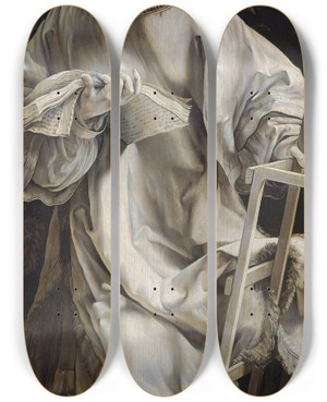 Triptych art skateboard deck of Matthias Grnewald Saint Lawrence by Matthias Grunewald (1480-1528) Triptych art skateboard deck of Matthias Grnewald Saint Lawrence by Matthias Grunewald (1480-1528)