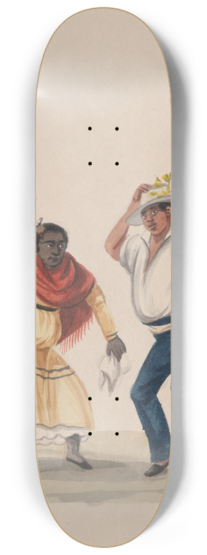 Francisco Fierro - A man and a woman dancing 8.25 inch art skate deck