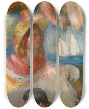 Triptych art skateboard deck of Pierreauguste Renoir Tude De Ttes by Pierre-Auguste Renoir (1841-1919) Triptych art skateboard deck of Pierreauguste Renoir Tude De Ttes by Pierre-Auguste Renoir (1841-1919)