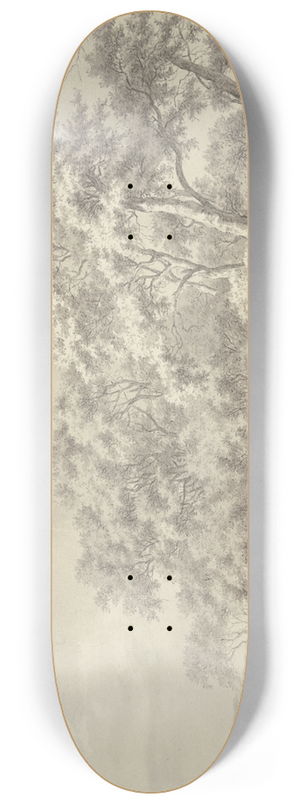Franciscus Andreas Milatz - Am Waldesrand einige Schafe, vorn zwei Hirten und ein Hund 8.25 inch art skate deck