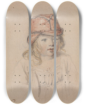 Triptych art skateboard deck of James Ward Henry James William Ward Son Of The Artist by James Ward (1769-1859)