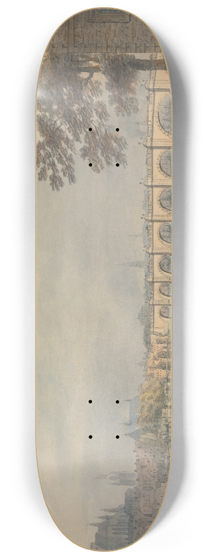 Francis Nicholson - Westminster from the South Bank 8.25 inch art skate deck Francis Nicholson - Westminster from the South Bank 8.25 inch art skate deck