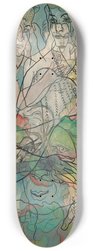 Francis Picabia - Iris 8.25 inch art skate deck