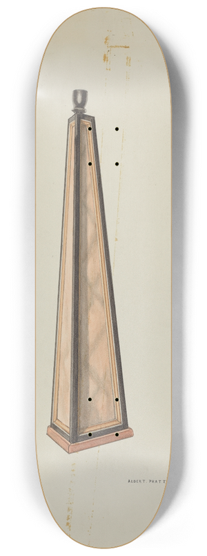 Albert Pratt - Candlestick (Ecclesiastical) 8.25 inch art skate deck Albert Pratt - Candlestick (Ecclesiastical) 8.25 inch art skate deck