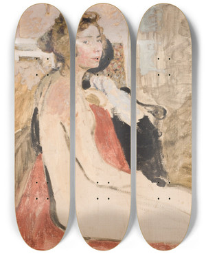 Triptych art skateboard deck of Douard Vuillard Le Modle by douard Vuillard (1868-1940) Triptych art skateboard deck of Douard Vuillard Le Modle by douard Vuillard (1868-1940)