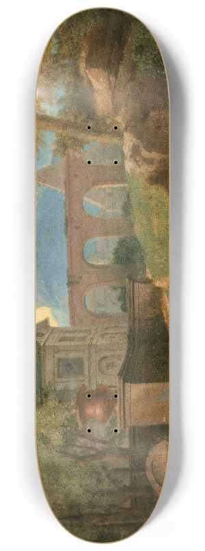Francisque Millet - Classical Landscape 8.25 inch art skate deck