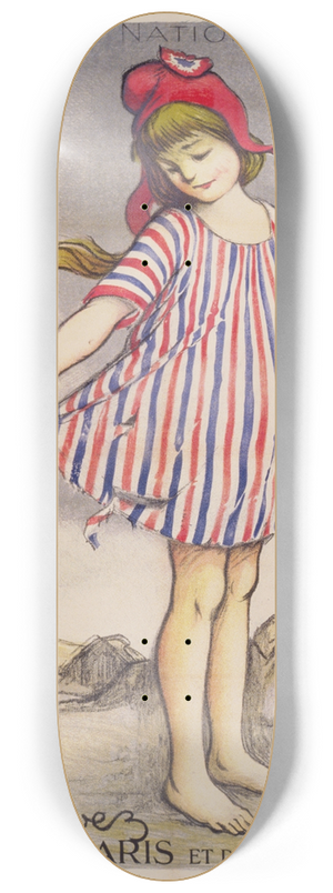 Francisque Poulbot - Emprunt National 1920. Souscrivez. Banque de Paris et des Pays-Bas 8.25 inch art skate deck