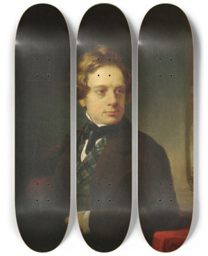 Triptych art skateboard deck of Jacob Hart Lazarus Henry Inman by Jacob Hart Lazarus (1822-1891) Triptych art skateboard deck of Jacob Hart Lazarus Henry Inman by Jacob Hart Lazarus (1822-1891)