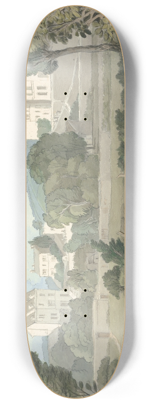 Francis Towne - Houses near Plymouth 8.25 inch art skate deck
