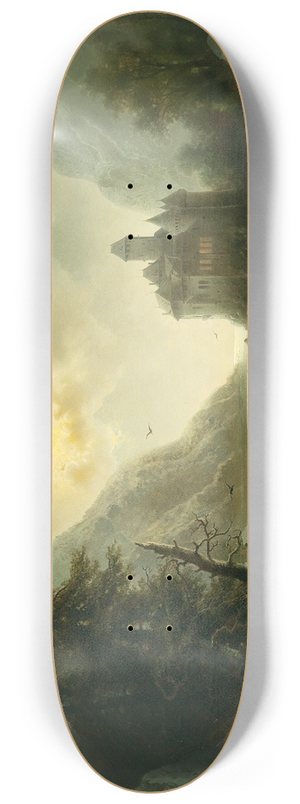 Albert Rieger - Crossing In A Moonlit Night 8.25 inch art skate deck