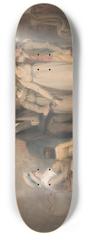 Francis Wheatley - Olivia Returns to Her Family 8.25 inch art skate deck