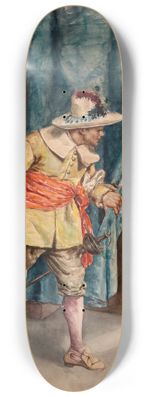 A. Arrunategin - Musketeer on Guard 8.25 inch art skate deck