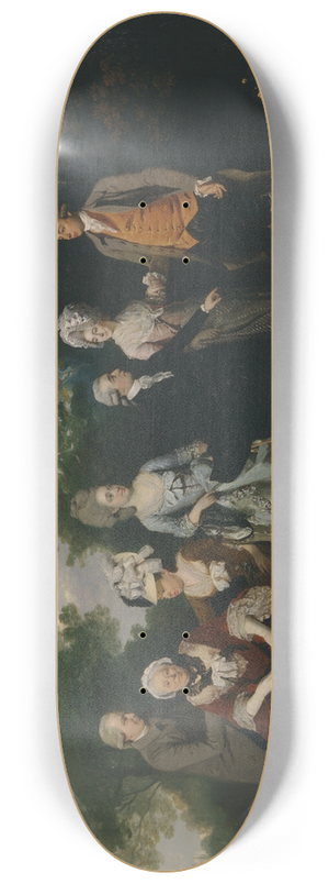 Francis Wheatley - The Oliver And Ward Families 8.25 inch art skate deck